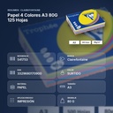 PAPEL 4 COLORES A3 80G 125 HOJAS - resumen de atributos