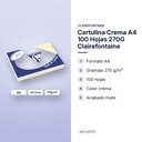 CARTULINA CREMA A4 100 HOJAS 270G CLAIREFONTAINE - características principales