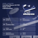 CARTULINA BLANCO A4 100 HOJAS 270G CLAIREFONTAINE - resumen de atributos