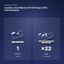 CARTULINA AZUL MARINO A4 100 HOJAS 270G CLAIREFONTAINE - formato de venta: caja de 22