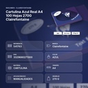 CARTULINA AZUL REAL A4 100 HOJAS 270G CLAIREFONTAINE - resumen de atributos