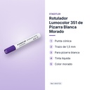 ROTULADOR LUMOCOLOR 351 DE PIZARRA BLANCA MORADO - características principales