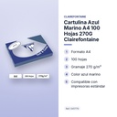 CARTULINA AZUL MARINO A4 100 HOJAS 270G CLAIREFONTAINE - características principales
