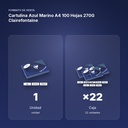 CARTULINA AZUL MARINO A4 100 HOJAS 270G CLAIREFONTAINE - formato de venta: caja de 22