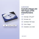 CARTULINA NEGRO A4 100 HOJAS 270G CLAIREFONTAINE - características principales