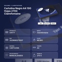 CARTULINA NEGRO A4 100 HOJAS 270G CLAIREFONTAINE - resumen de atributos