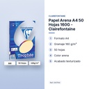 PAPEL ARENA A4 50 HOJAS 160G - CLAIREFONTAINE - características principales