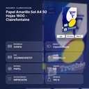 PAPEL AMARILLO SOL A4 50 HOJAS 160G - CLAIREFONTAINE - resumen de atributos