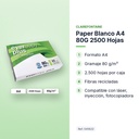 PAPER BLANCO A4 80G 2500 HOJAS - características principales