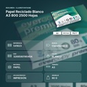 PAPEL RECICLADO BLANCO A3 80G 2500 HOJAS - resumen de atributos