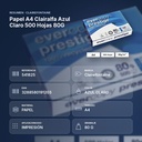 PAPEL A4 CLAIRALFA AZUL CLARO 500 HOJAS 80G - resumen de atributos