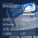 PAPEL A3 CLAIREFONTAINE AZUL 500 HOJAS 80G - resumen de atributos