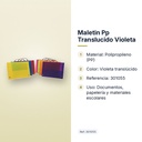 MALETIN PP TRANSLUCIDO VIOLETA - características principales