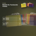 MALETIN PP TRANSLUCIDO VIOLETA - resumen de atributos
