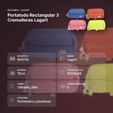 PORTATODO RECTANGULAR 3 CREMALLERAS LAGART  - resumen de atributos