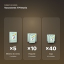 VACACIONES 1 PRIMARIA  - formato de venta: paquete de 10, caja de 40