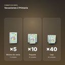VACACIONES 2 PRIMARIA - formato de venta: paquete de 10, caja de 40