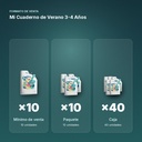 MI CUADERNO DE VERANO 3-4 AÑOS - formato de venta: paquete de 10, caja de 40