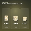 CUADERNO ENTRETENIMIENTO RUBIO 4-5AÑOS  - formato de venta: paquete de 10, caja de 40