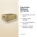 CAJA CARTON MULTIUSOS 45X35X20 - características principales