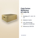 CAJA CARTON MULTIUSOS 67X49X15 - características principales