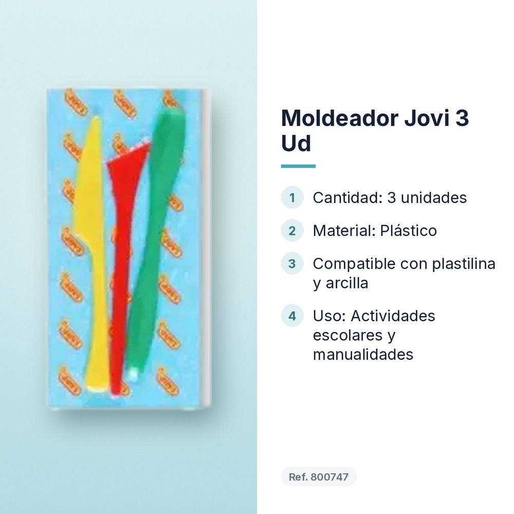 MOLDEADOR JOVI 3 UD - características principales