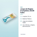 JUEGO DE REGLAS IRROMPIBLES 25CM FAIBO - características principales