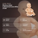 MUÑECA BABY LATINOAMERICANA NIÑA 21CM - resumen de atributos