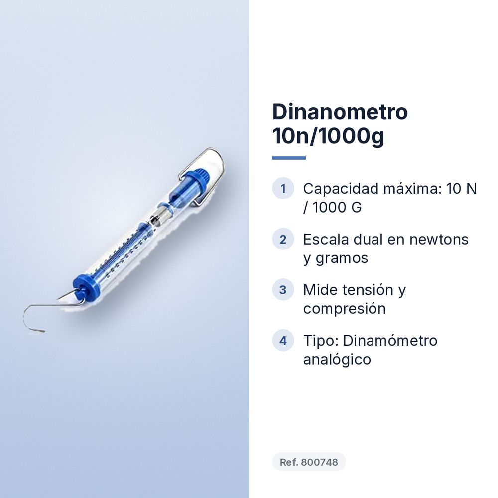 DINANOMETRO 10N/1000G - características principales