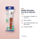 BLISTER PINCELES 0-4-6-8-12/5 UN - características principales