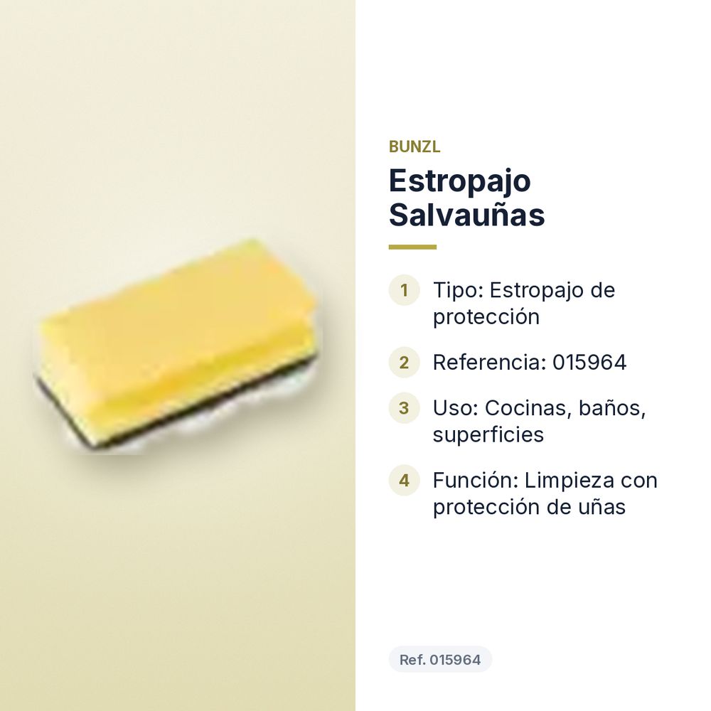 ESTROPAJO SALVAUÑAS  - características principales