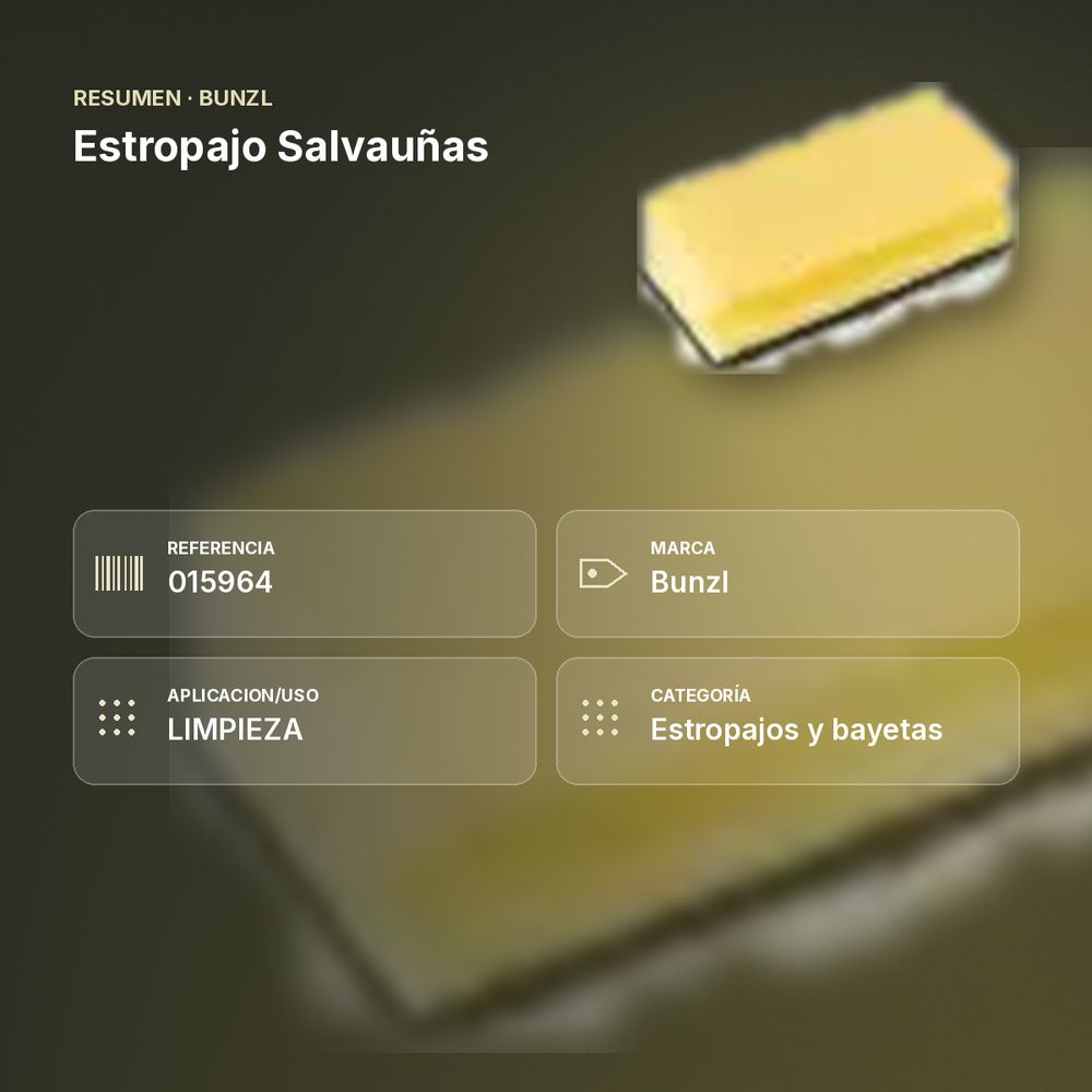 ESTROPAJO SALVAUÑAS  - resumen de atributos