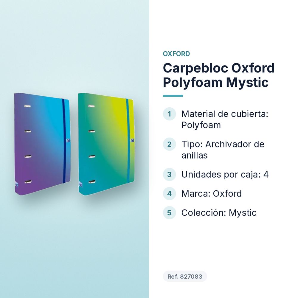 CARPEBLOC OXFORD POLYFOAM MYSTIC - características principales