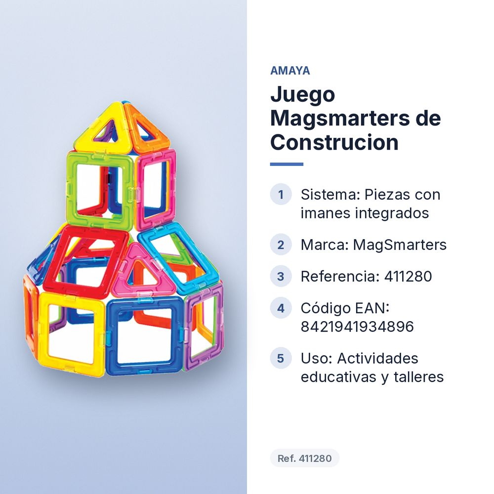 JUEGO MAGSMARTERS DE CONSTRUCION - características principales