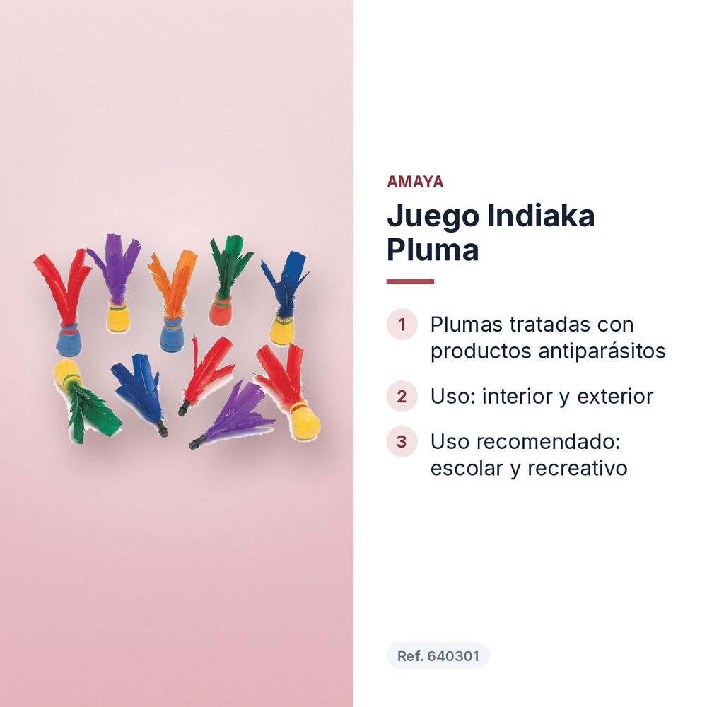 JUEGO INDIAKA PLUMA - características principales