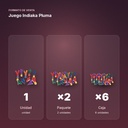 JUEGO INDIAKA PLUMA - formato de venta: paquete de 2, caja de 6