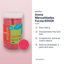ARENA MANUALIDADES FUCSIA 600GR       - características principales