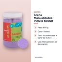 ARENA MANUALIDADES VIOLETA 600GR        - características principales
