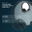 AURICULAR NILOX -MICROFONO USB-C + ADAPT USB-A - resumen de atributos