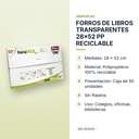 FORROS DE LIBROS TRANSPARENTES 28x52 PP RECICLABLE - características principales