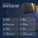 CARPETA MARIOLA CARTON GOFRADO AMARILLO FOLIO  - resumen de atributos