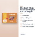 BLOC BASIK DIBUJO GUARRO CON ESPIRAL A3+ C/R 150G/M² - características principales