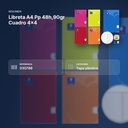 LIBRETA A4 PP 48H,90GR CUADRO 4X4  - resumen de atributos