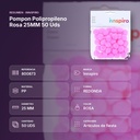 POMPON POLIPROPILENO ROSA 25MM 50 UDS  - resumen de atributos