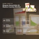 BLOQUES SENSORIALES DE MADERA CUENTAS MOVILES - resumen de atributos