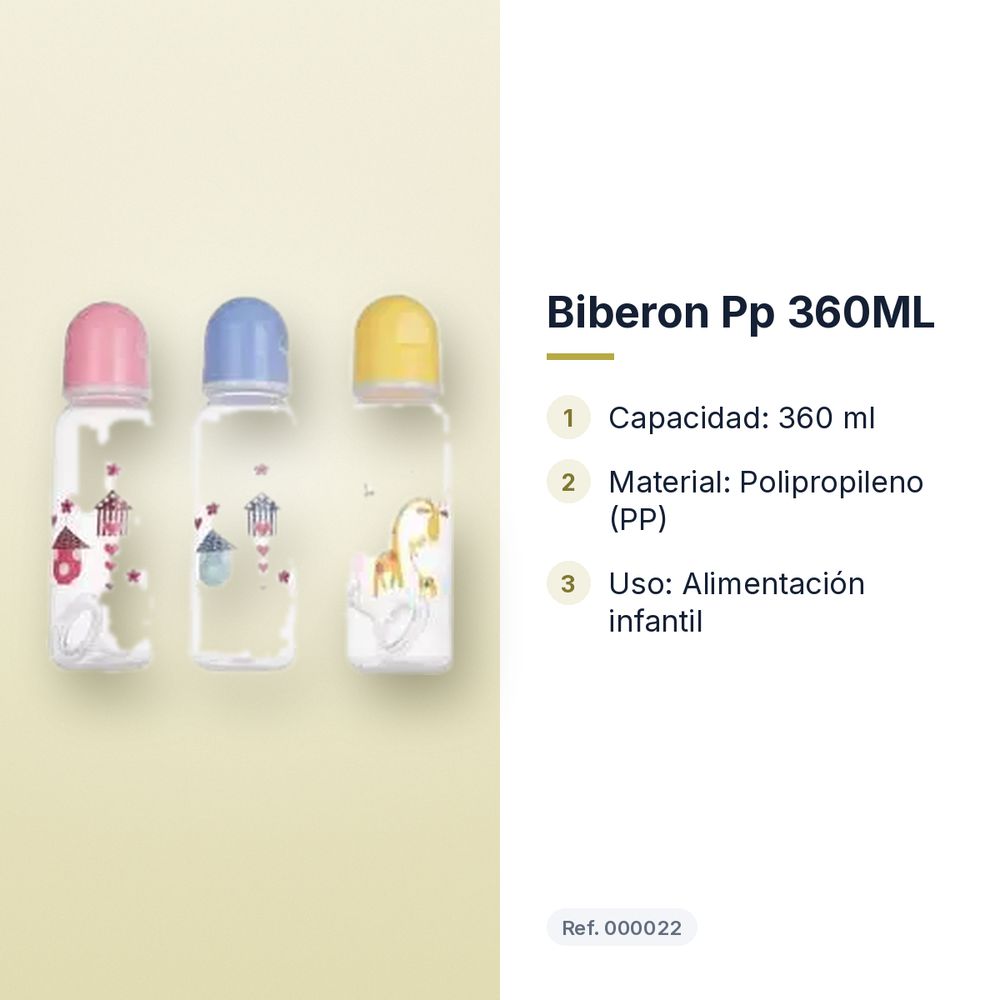 BIBERON PP 360ML - características principales