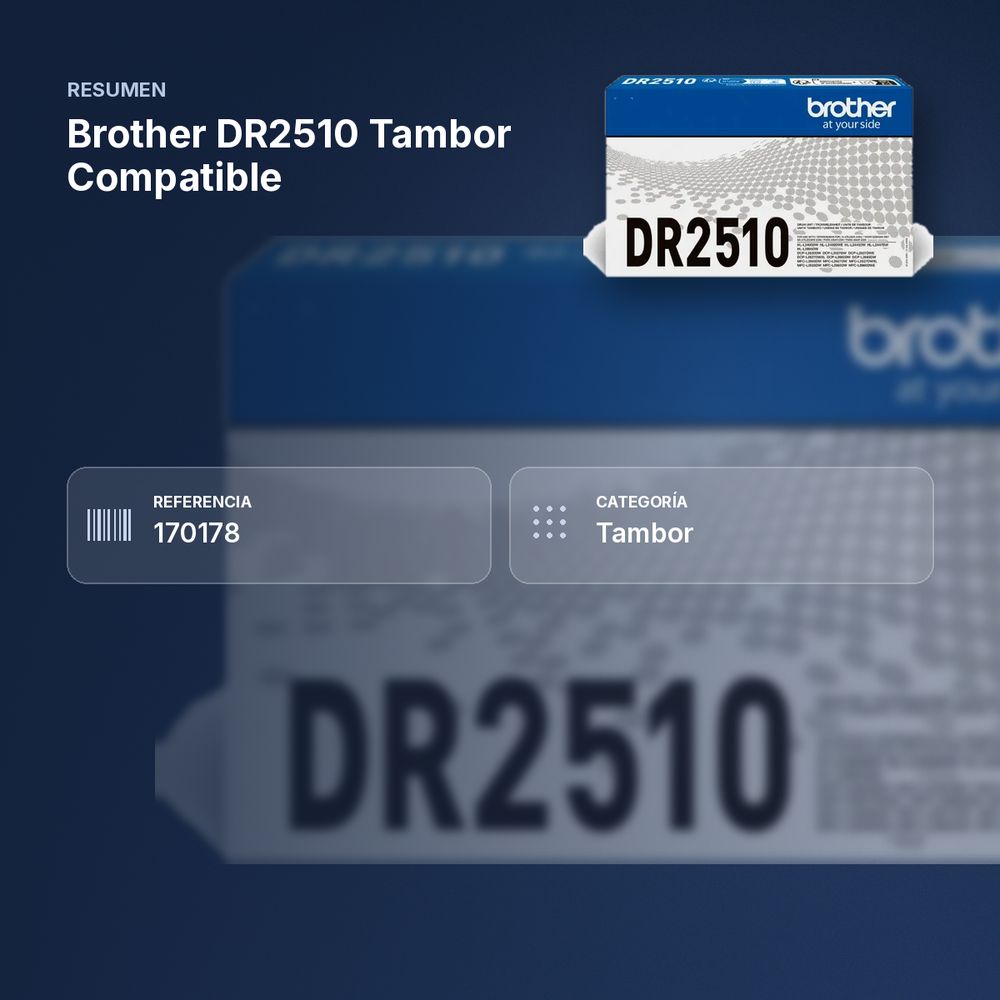 BROTHER DR2510 TAMBOR COMPATIBLE - resumen de atributos