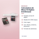 CALCULADORA DE MESA 10 DÍGITOS ERICHKRAUSE  - características principales