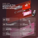 CARTUCHO DE TINTA MAGENTA ORIGINAL CANON CLI-521M 2935B001 - resumen de atributos