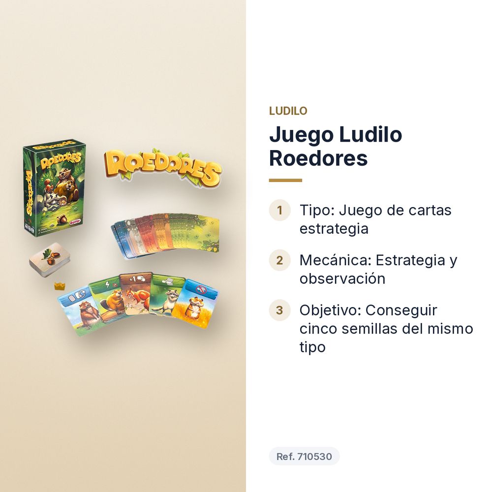 JUEGO LUDILO ROEDORES - características principales